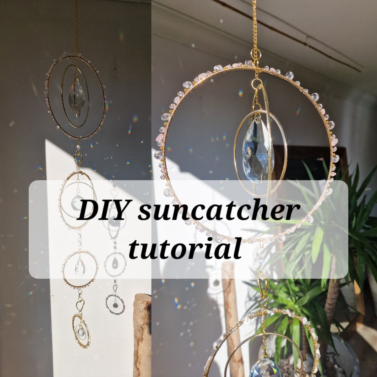DIY suncatcher kit moon and star crystal suncatcher – Vanir Creations