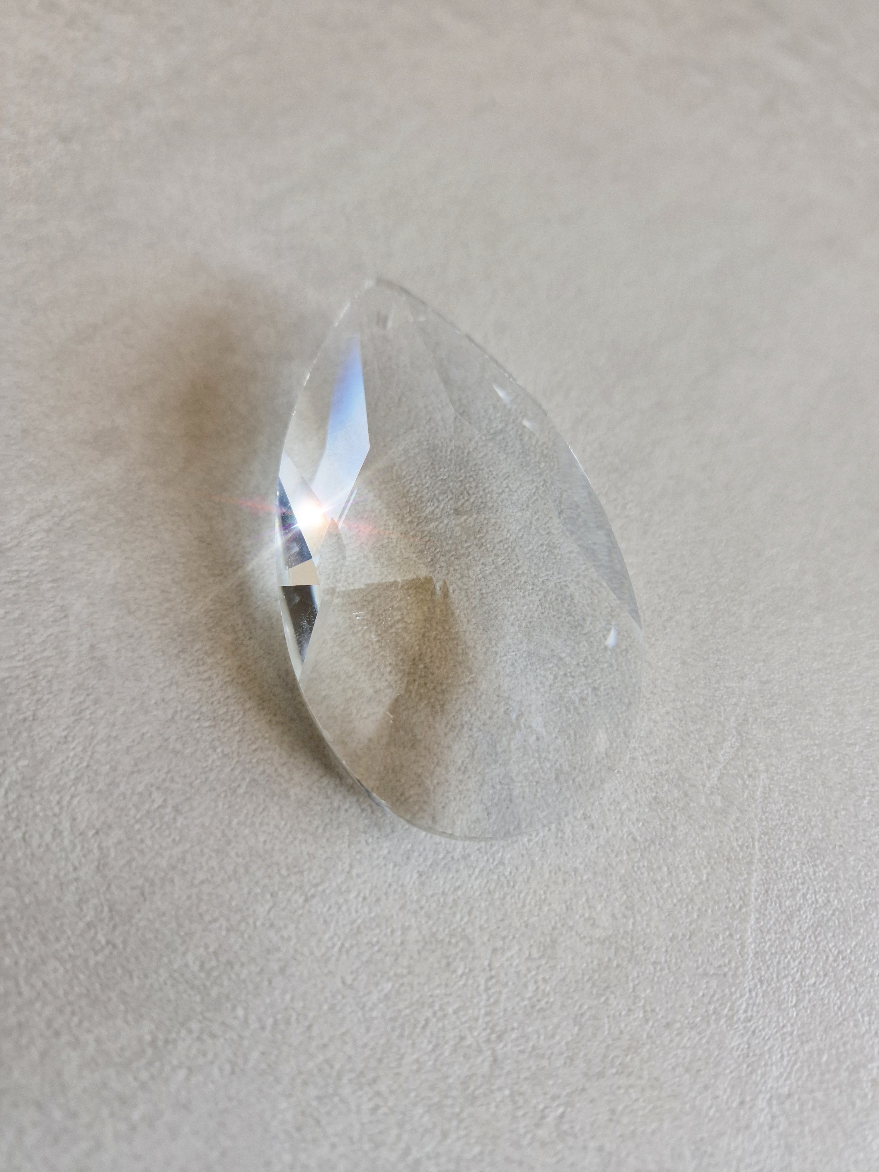 Small 20mm Step Cut Mini Icicle Teardrop Prisms for Sun Catchers