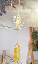 Load image into Gallery viewer, NEW suncatcher with golden aura quartz