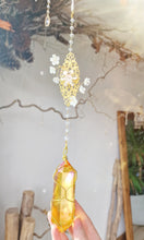 Load image into Gallery viewer, NEW suncatcher with golden aura quartz