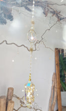 Load image into Gallery viewer, NEW suncatcher with aura quartz