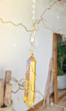 Load image into Gallery viewer, NEW suncatcher with golden aura quartz