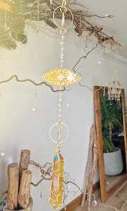 NEW suncatcher with golden aura quartz