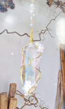 Load image into Gallery viewer, NEW suncatcher with aura quartz