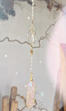 Load image into Gallery viewer, NEW suncatcher with rose aura quartz