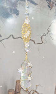 NEW suncatcher with aura quartz