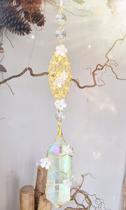 NEW suncatcher with aura quartz