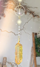 Load image into Gallery viewer, NEW suncatcher with golden aura quartz