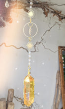 Load image into Gallery viewer, NEW suncatcher with golden aura quartz