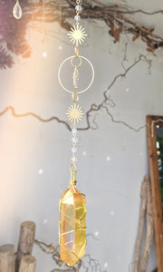 NEW suncatcher with golden aura quartz