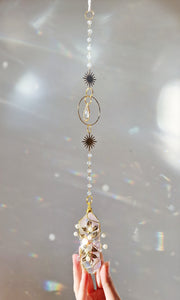 NEW suncatcher with aura quartz