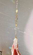 Load image into Gallery viewer, NEW suncatcher with rose aura quartz