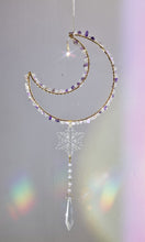 Load image into Gallery viewer, New - Moon suncatcher amethyst