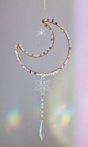 New - Moon suncatcher amethyst