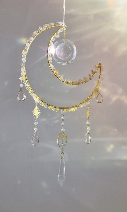 New - Moon suncatcher citrine