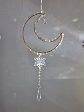 Load image into Gallery viewer, New - Moon suncatcher rose quartz