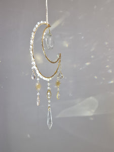 New - Moon suncatcher aquamarine