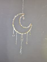 Load image into Gallery viewer, New - Moon suncatcher Clear Quartz