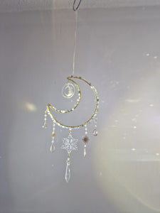 New - Moon suncatcher aventurine