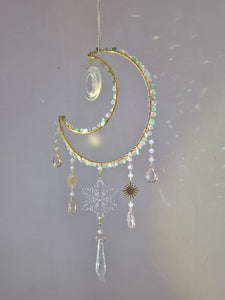 New - Moon suncatcher aventurine