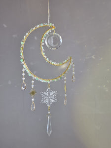 New - Moon suncatcher aventurine