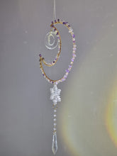 Load image into Gallery viewer, New - Moon suncatcher amethyst