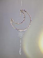 Load image into Gallery viewer, New - Moon suncatcher amethyst