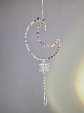 Load image into Gallery viewer, New - Moon suncatcher amethyst