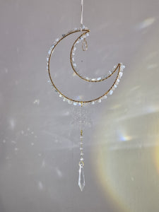 New - Moon suncatcher aquamarine