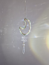 Load image into Gallery viewer, New - Moon suncatcher green adventurine