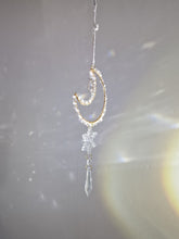 Load image into Gallery viewer, New - Moon suncatcher rose quartz