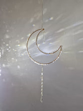 Load image into Gallery viewer, Suncatcher Moon with crystal chips