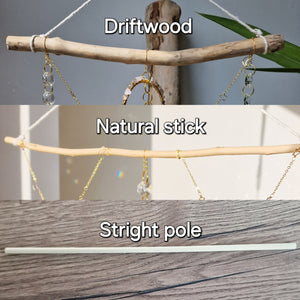 DIY suncatcher kit with driftwood and crystals